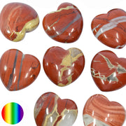 Edelstein Herz - Roter Jaspis 30mm