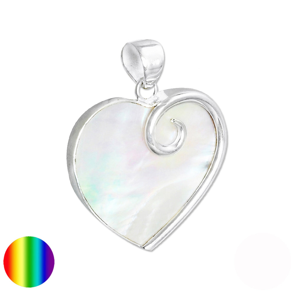 Anhänger - Herz Permutt | eingefasst mit 925 Sterling Silber