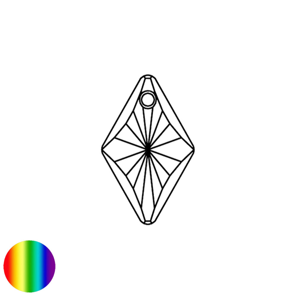 Regenbogen-Kristall - Rhombus 27mm bleifrei - Swarovski
