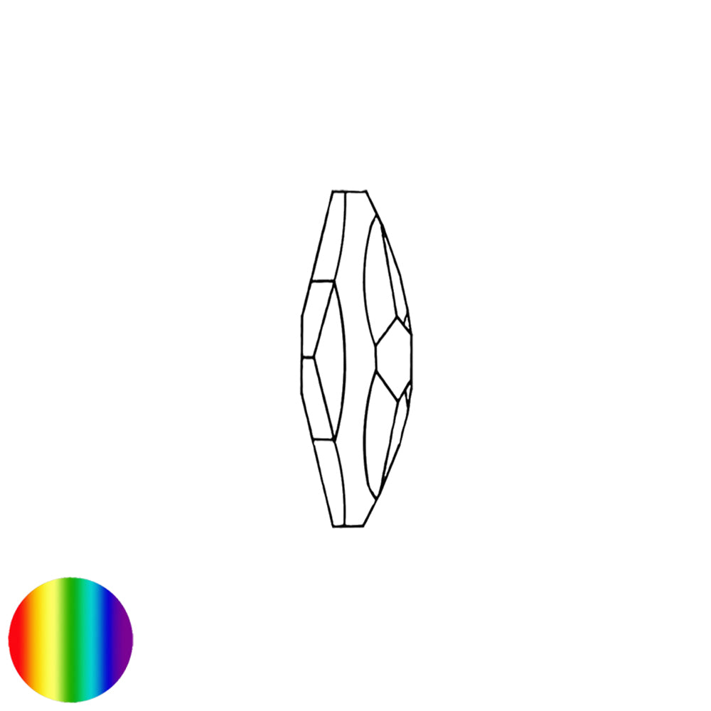 Regenbogen-Kristall Mond 30mm bleifrei Swarovski
