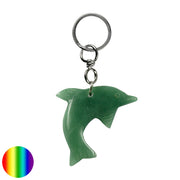 Schlüssel-Anhänger Delfin Aventurin
