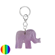 Schlüssel-Anhänger Elefant Amethyst