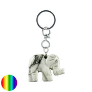 Schlüssel-Anhänger Elefant Magnesit