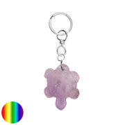 Schlüssel-Anhänger Schildkröte Amethyst