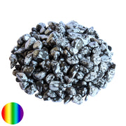 Trommelsteine Schneeflocken Obsidian 6-12mm