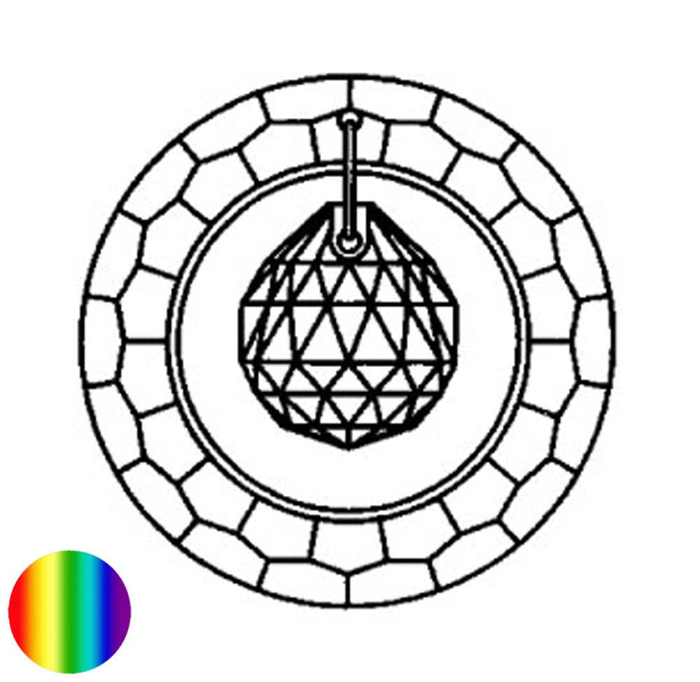 Regenbogenkristall Spehre 50mm