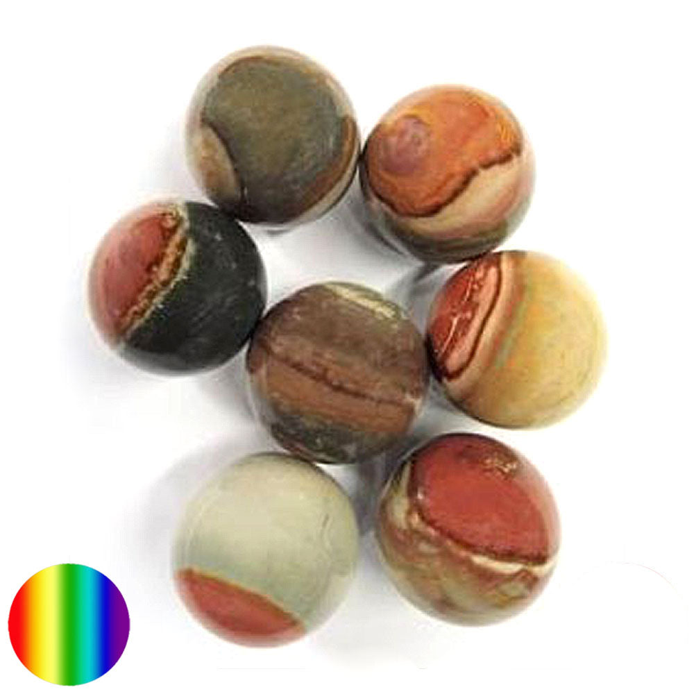 Edelstein-Kugel - Polychrom-Jaspis 40mm