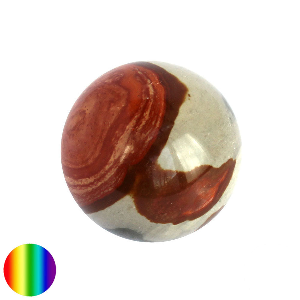Edelstein-Kugel - Polychrom-Jaspis 40mm