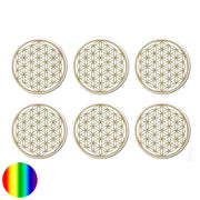 Aufkleber - Blume des Lebens gold 6x2cm stark haftend